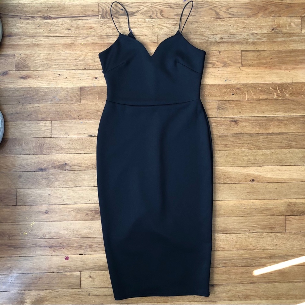 ASOS Midi Black Bodycon Dress